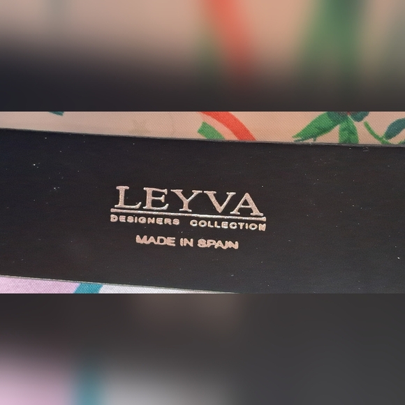 EUC Leyva Snake Scale Embossed Black Smooth Spanish Leather Handmade Belt 40in - Picture 3 of 4